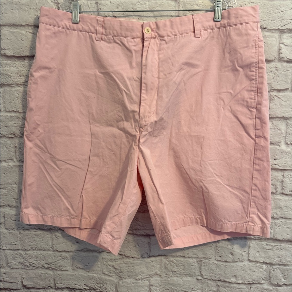 Vineyard Vines 42 Links Shorts Pink Cotton Chino Preppy mens golf 9” inseam